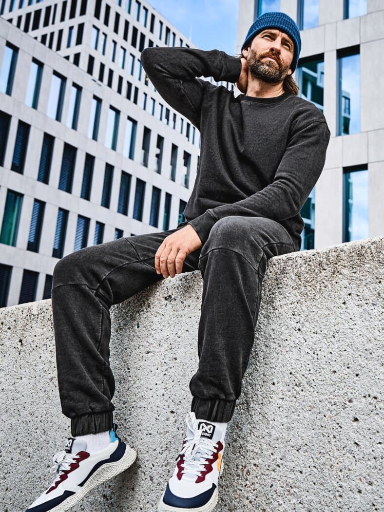 Couch-Jogger-Sweatshirt kohle