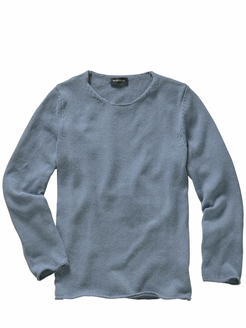 Upcycled Sweater platinblau