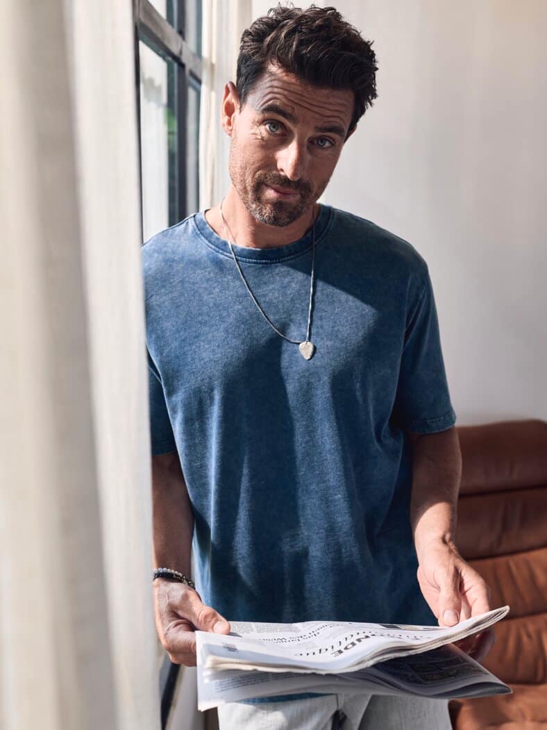 Atlantik-Shirt ozeanblau