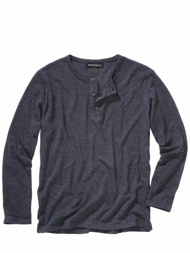 Keine-Welle-Henley temperiertblau