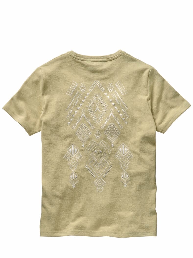 Felszeichen-Shirt currygrün