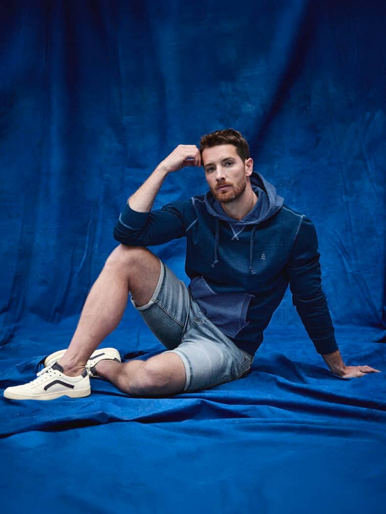 Jeansfreund-Hoodie indigo