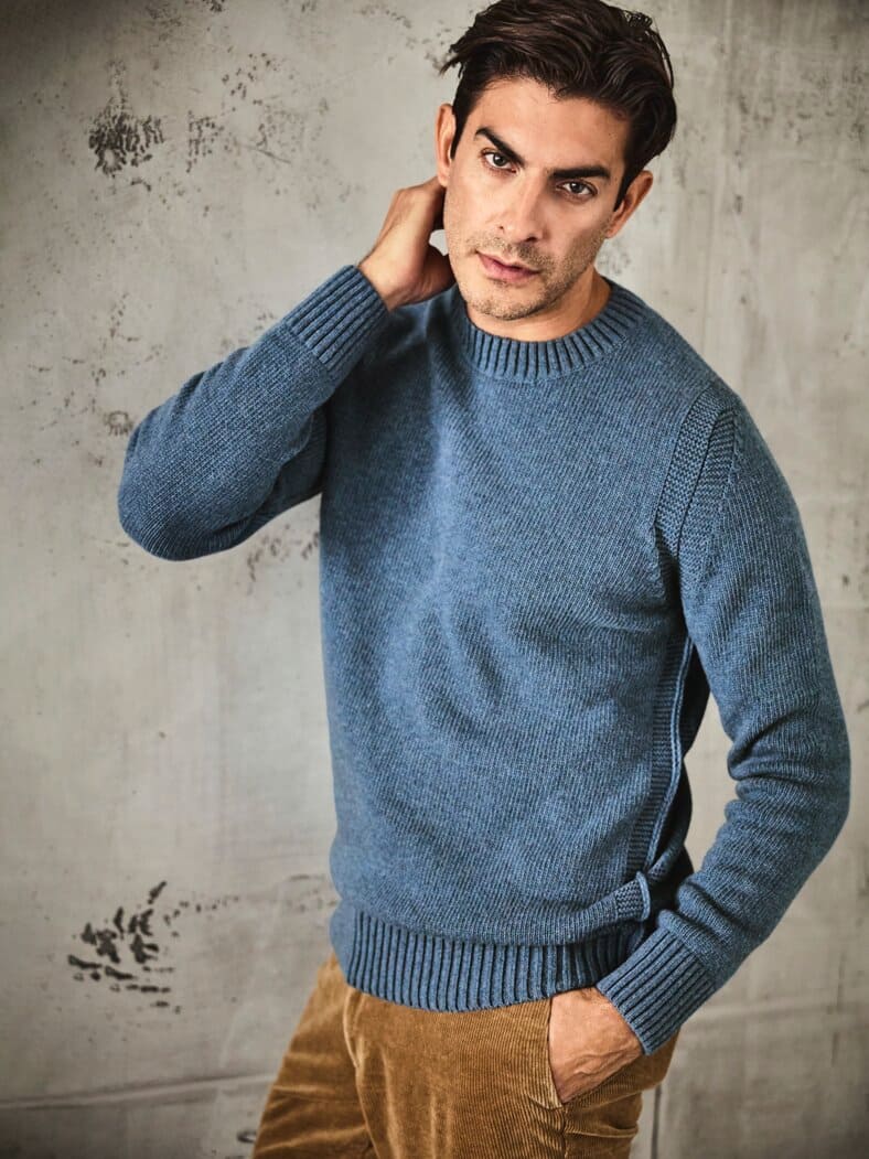 Durcheinander-Pullover azzurro