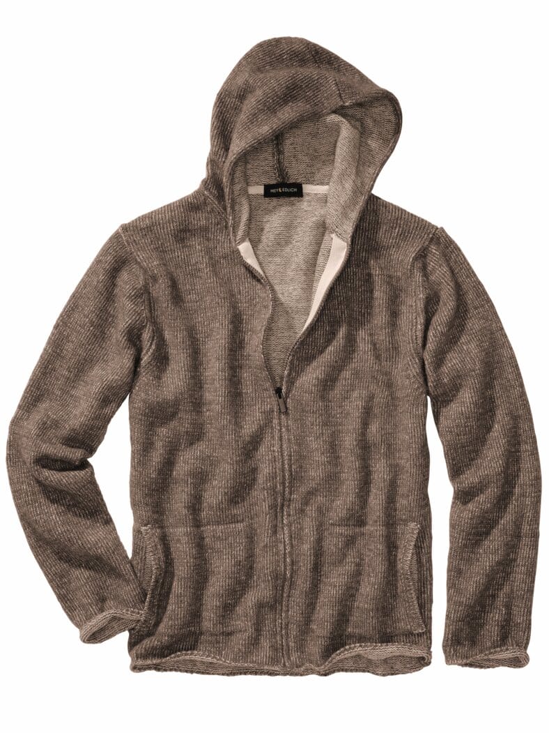 Kompatible Strickjacke nussbraun