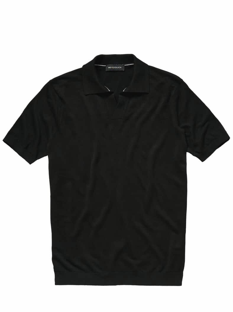 Evolutionäres Poloshirt ur-schwarz