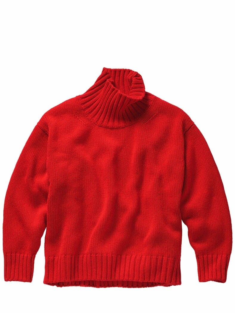 Ohne-Worte-Kaschmirpullover mohn