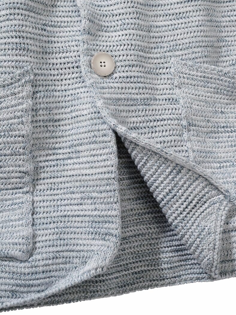 Piano-Stricksakko eisblau