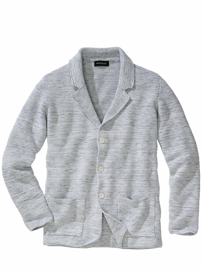 Piano-Stricksakko eisblau