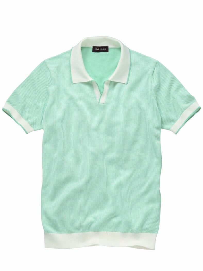 Feinstruktur-Polo mintgrün