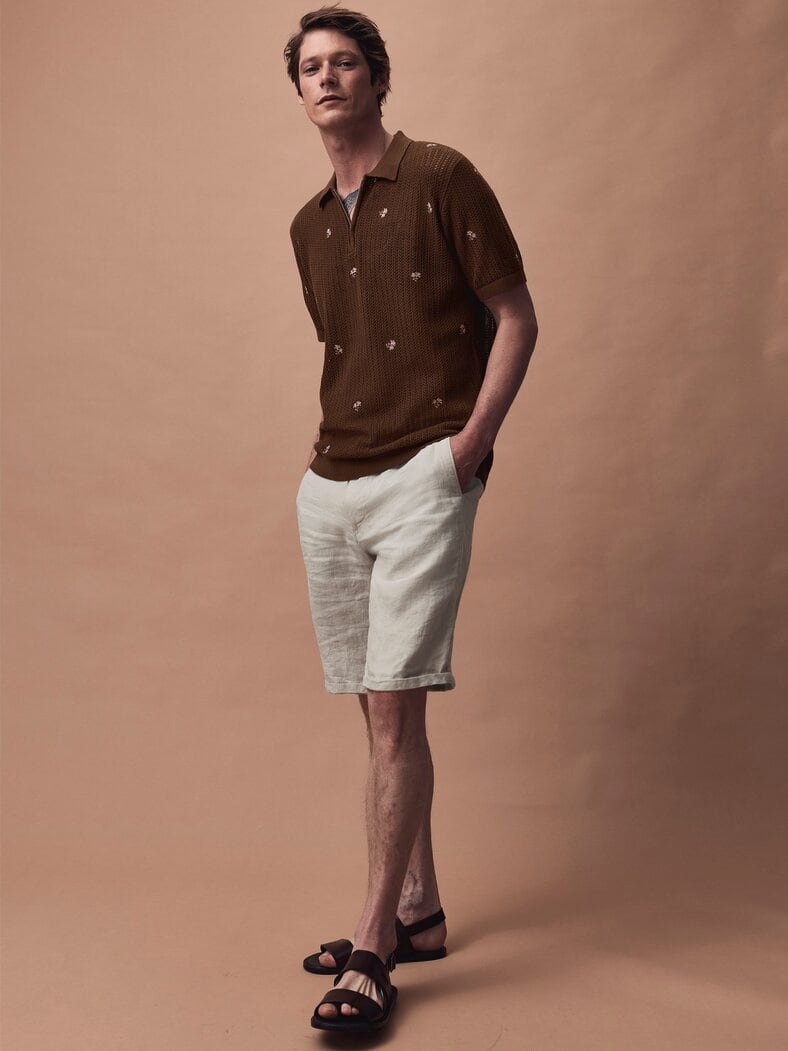 Schwachwerden-Strickpolo tabakblatt