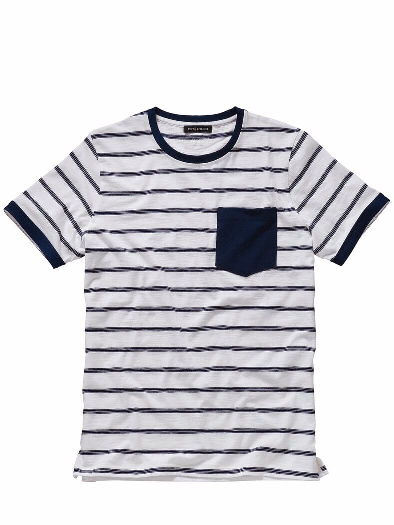 Breton-Shirt kalk/marine