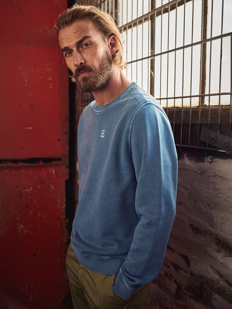 Gefährten-Sweatshirt denimblau