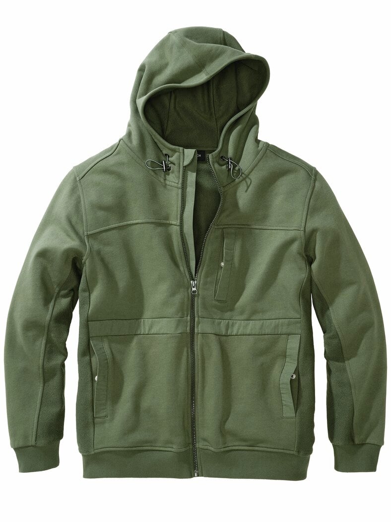 Hoodie-Jacket waldgrün