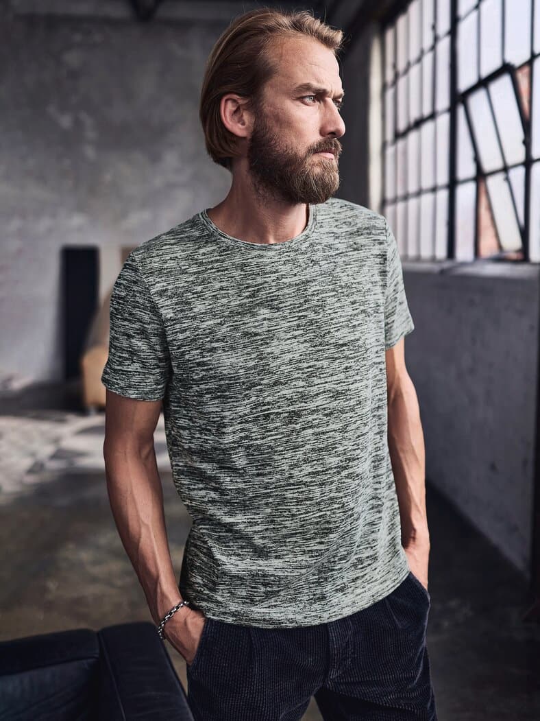 Flimmerkasten-T-Shirt granit