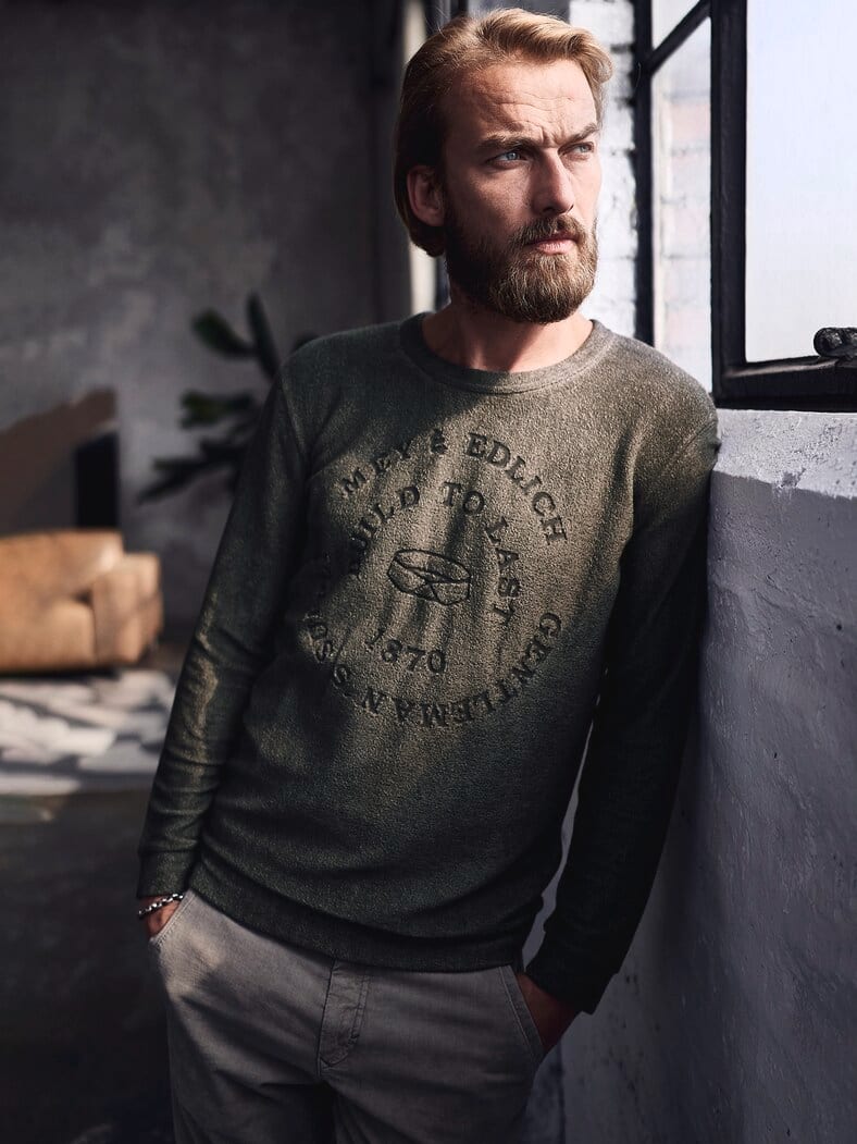Roadtrip-Sweatshirt aschgrau