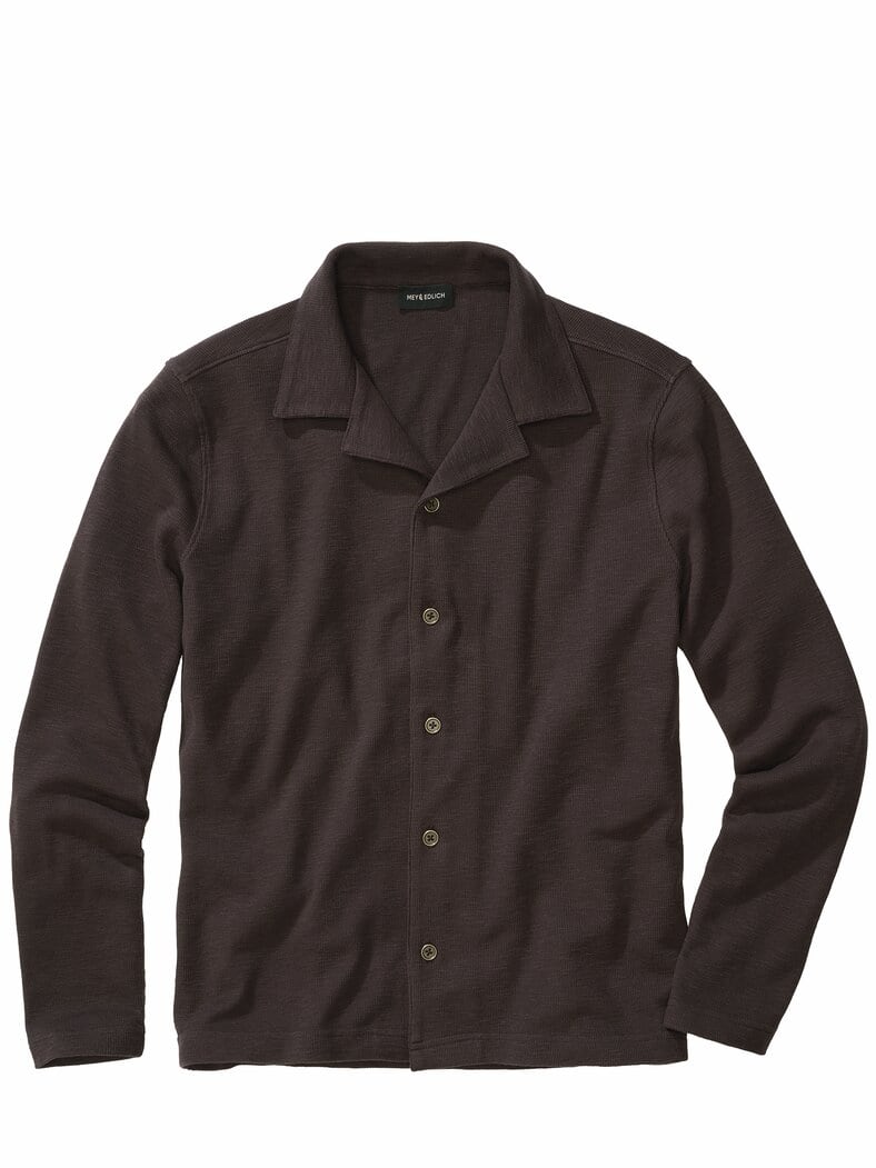 Jersey-Cardigan espresso