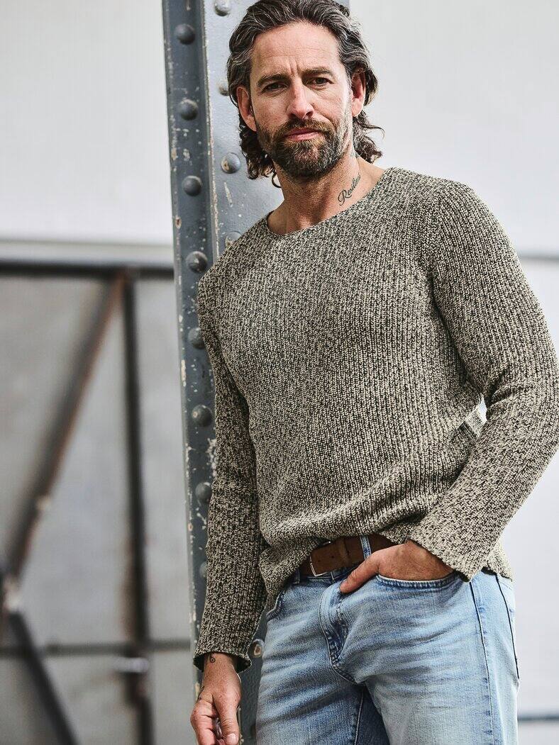 Halb-Voll-Pullover uferkies