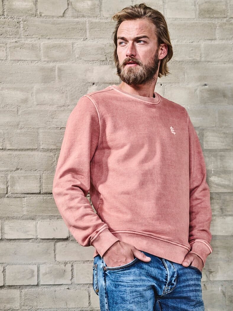 Gefährten-Sweatshirt salzrosa