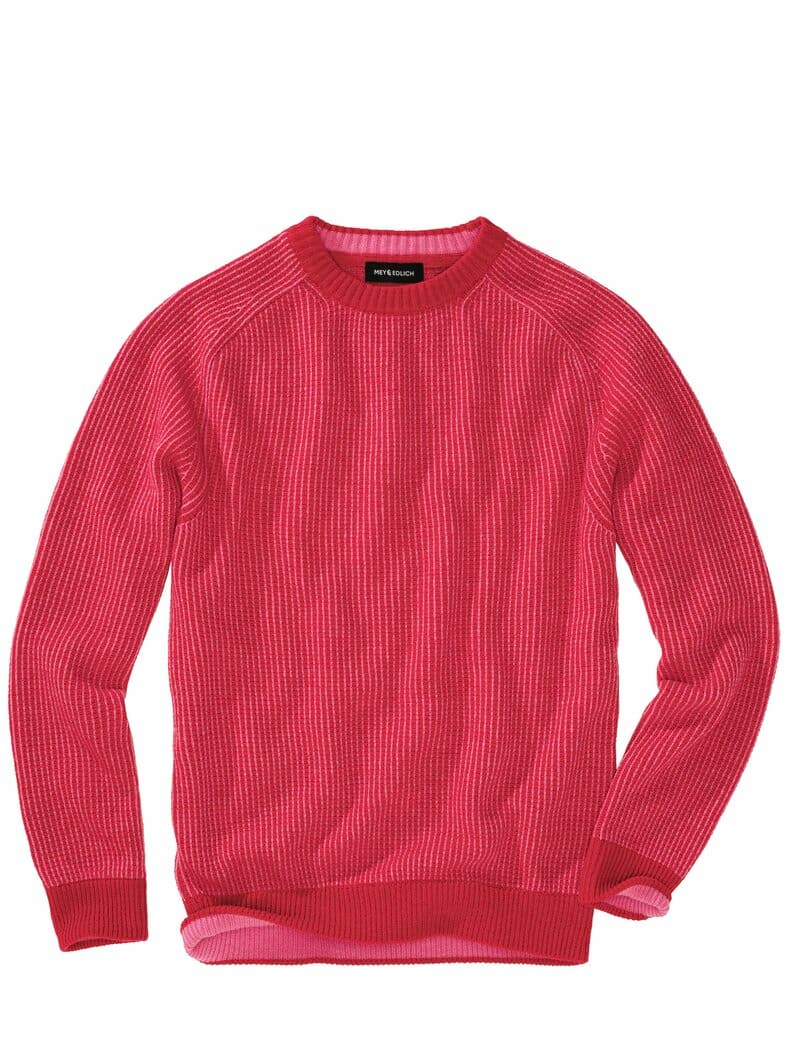 Linienwerk-Pullover glutgitter