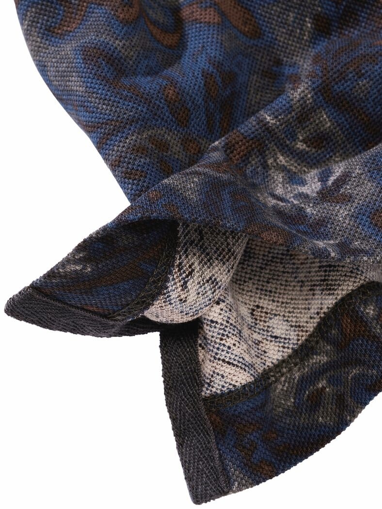Paisley-Polo grafit/blauquarz