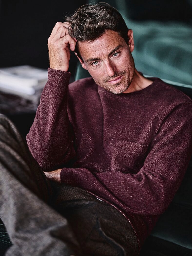 Schön-einfach-Pulli bordeaux