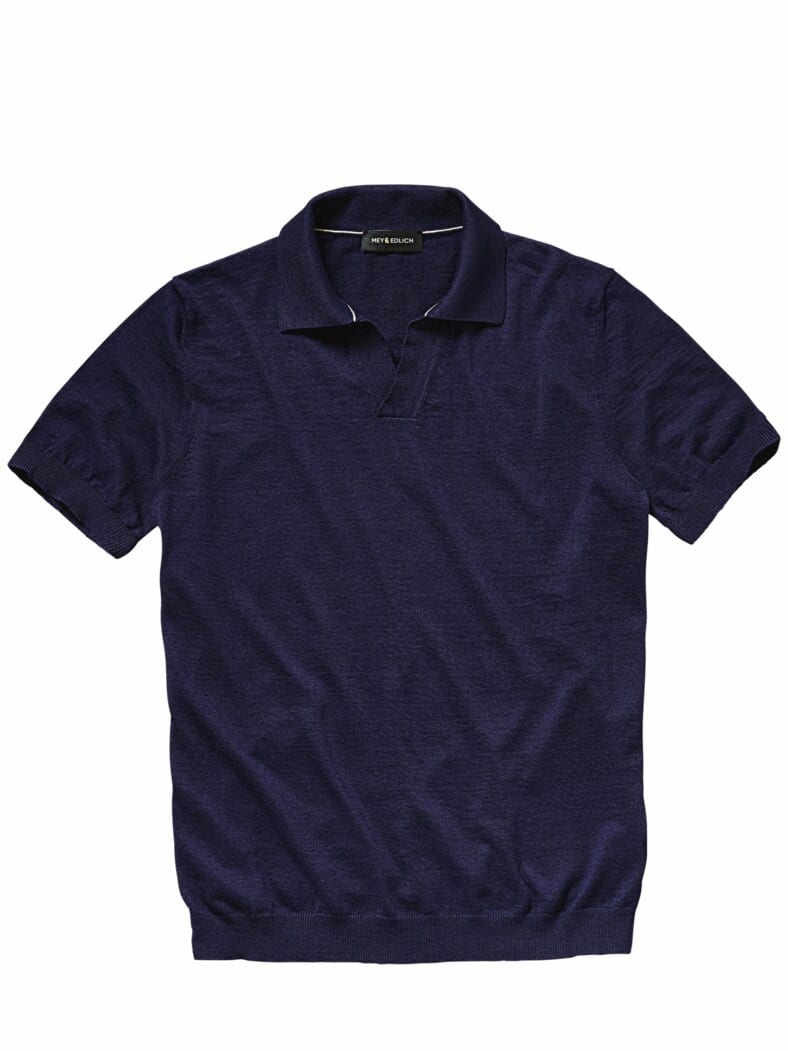 Evolutionäres Poloshirt erfolgs-blau