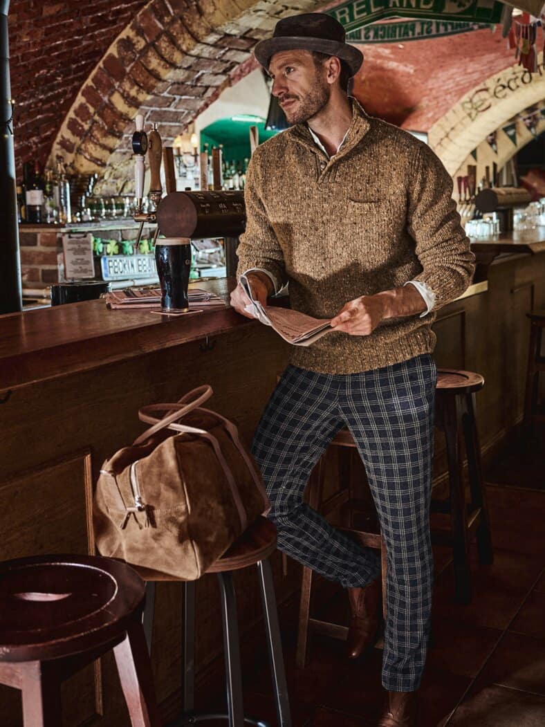 Kilcarra Tweed Troyer beige tweed