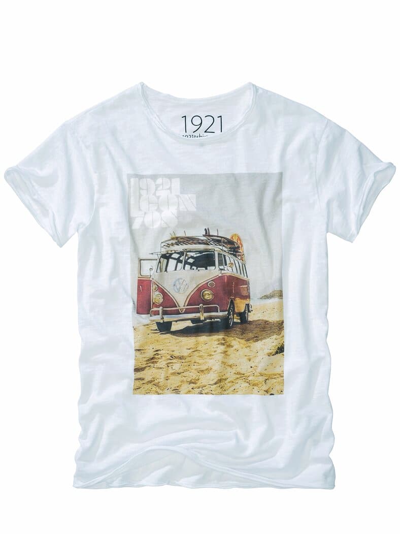 T-Shirt California kreideweiß