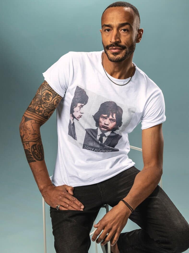 1921 Mick Jagger T-Shirt zahnweiß