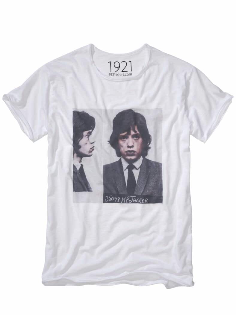 1921 Mick Jagger T-Shirt zahnweiß