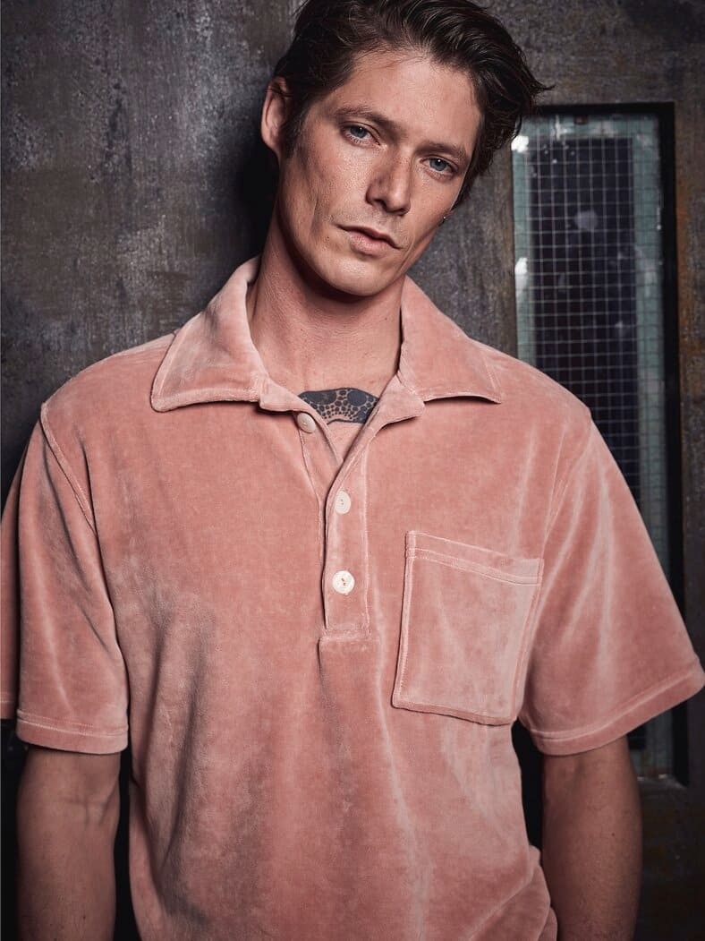 Velours-Polo Girona rosaquarz