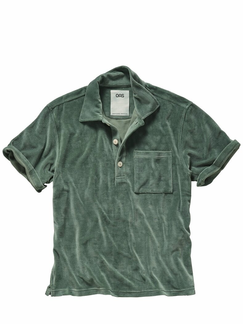 Velours-Polo Girona aquagrün