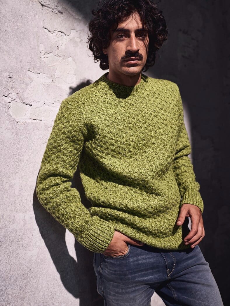 Herbstfrische-Pullover limette