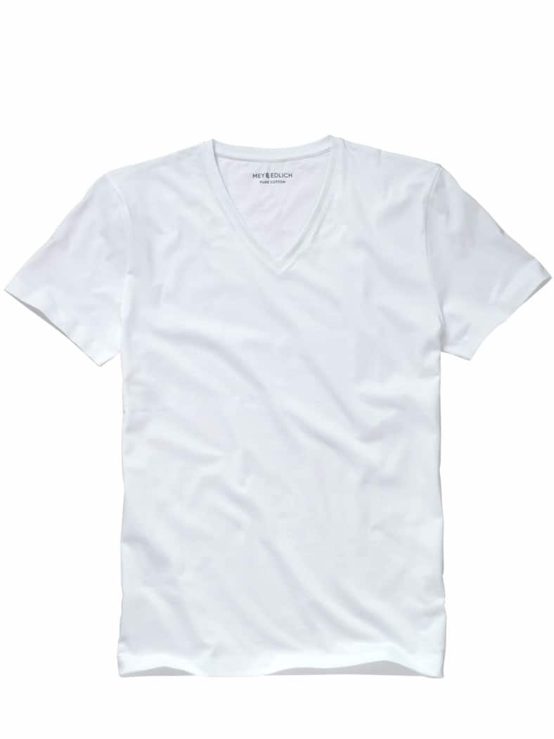 Benchmark-Shirt V-Neck Doppelpack weiß