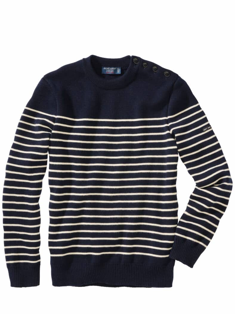 Pullover Binic Streifen ecru/marine