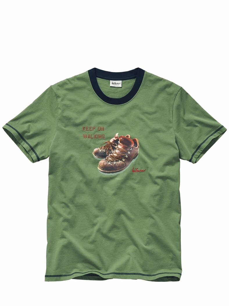T-Shirt Luwalking rasengrün