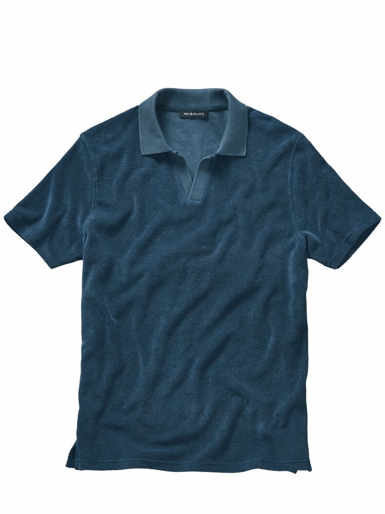 Terry-Polo krümelblau