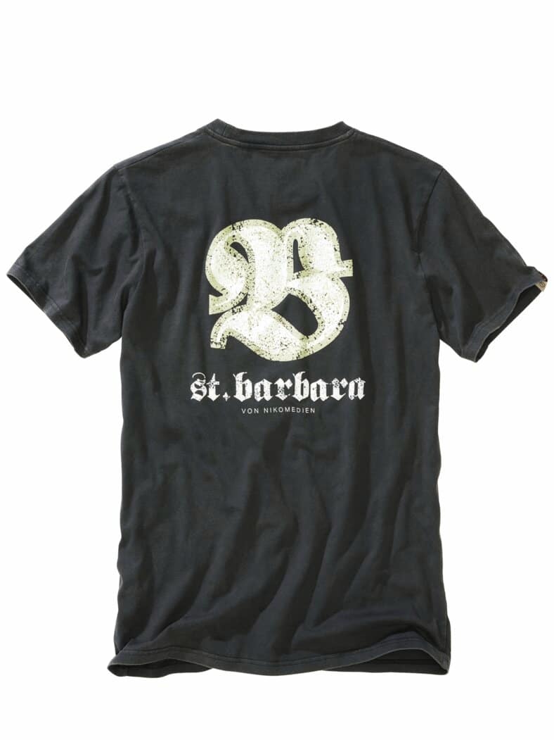 T-Shirt St. Barbara kohle