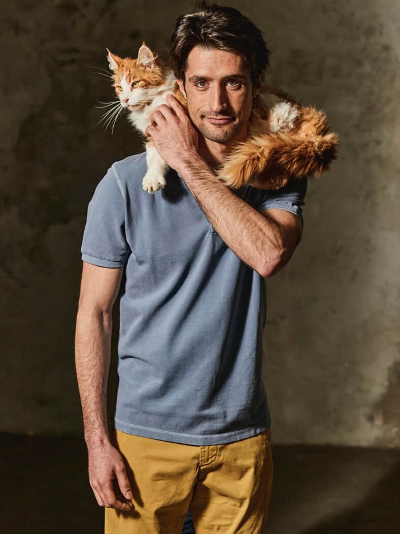 Gefährten-Polo himmelblau