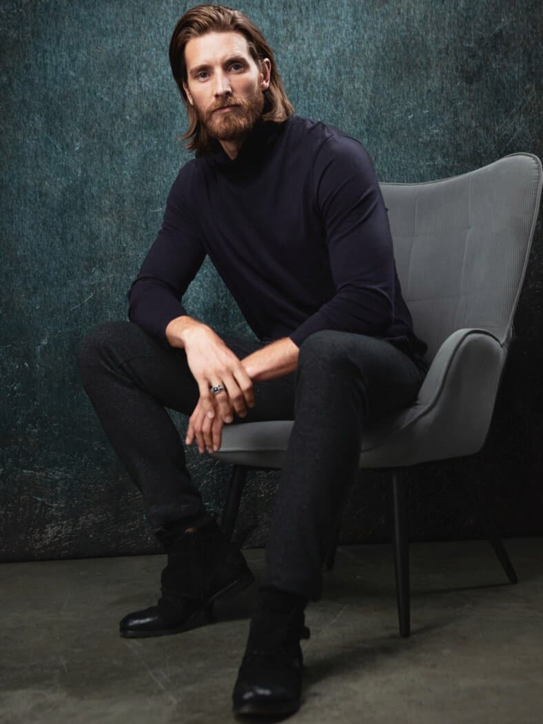 Hauchdünner Rolli tiefschwarz