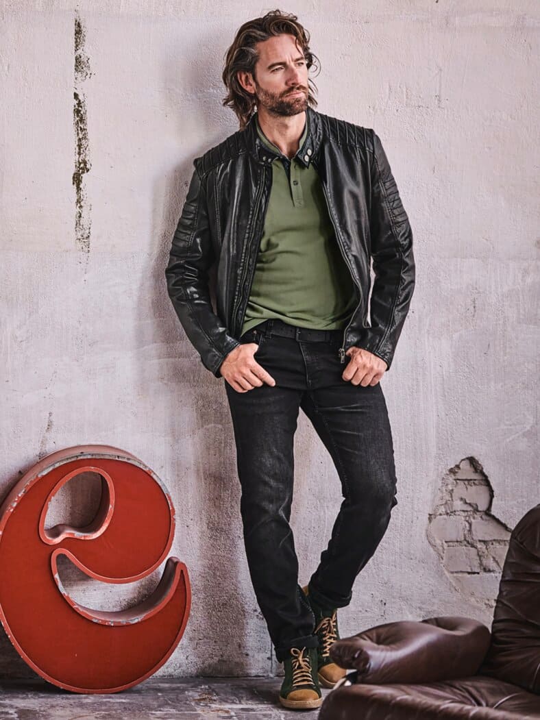 Urväter-Polo deep green