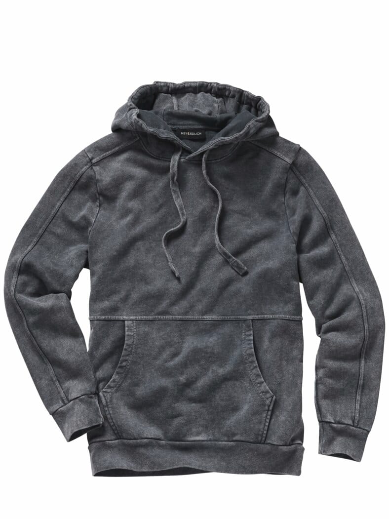 Ecken-Kanten-Denimhoodie used grey