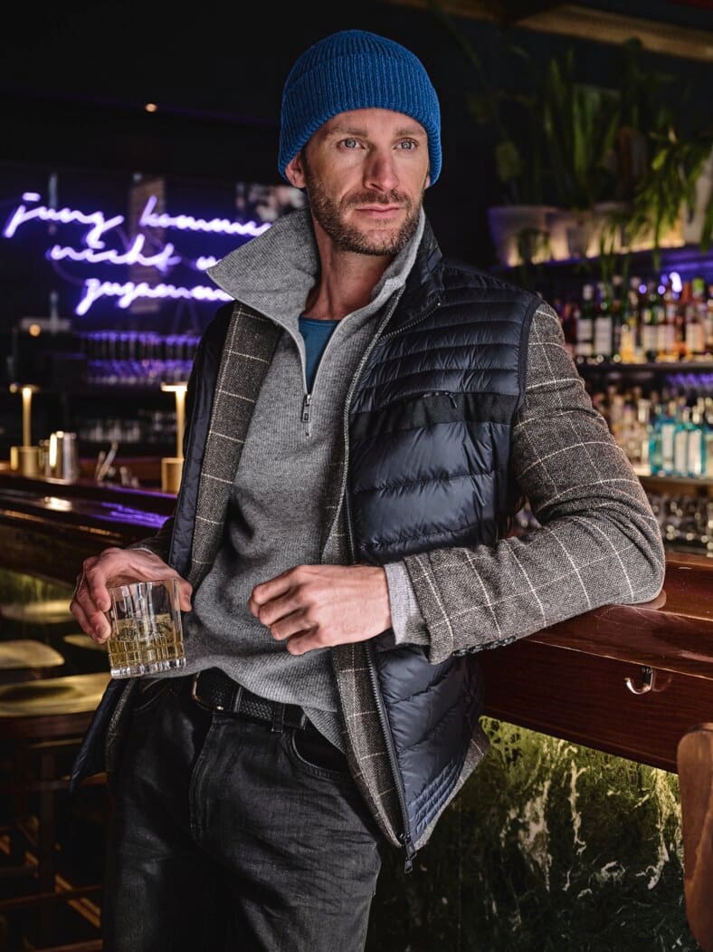 Open-End-Shirt ozeanblau