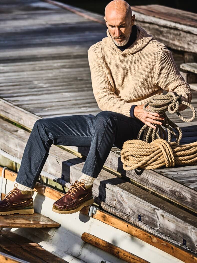 Seemannsgarn-Hoodie sand