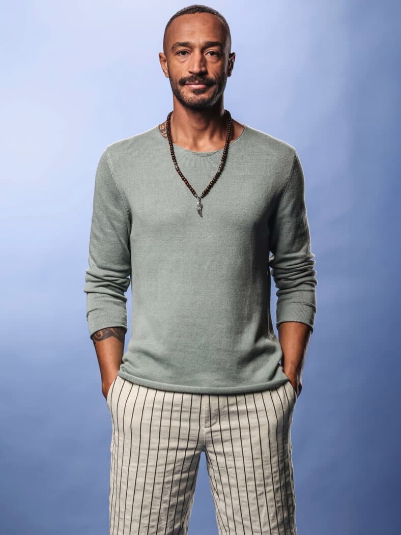 Imola-Pullover eukalyptus