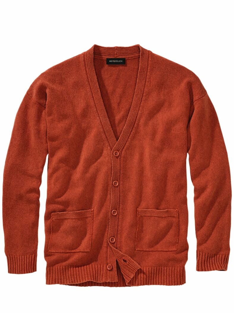 Sundowner-Cardigan sonnenuntergangsrot