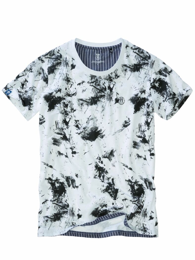 T-Shirt 41 N weiß mit kohle