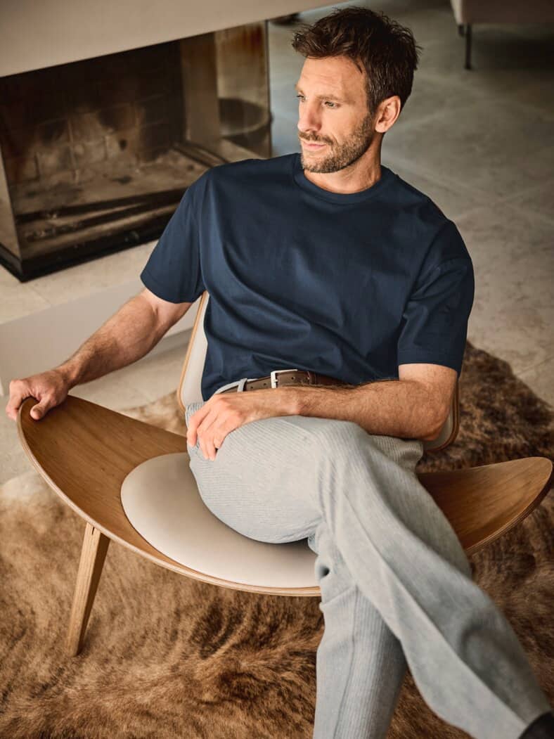 Glanzleistung-Shirt navy