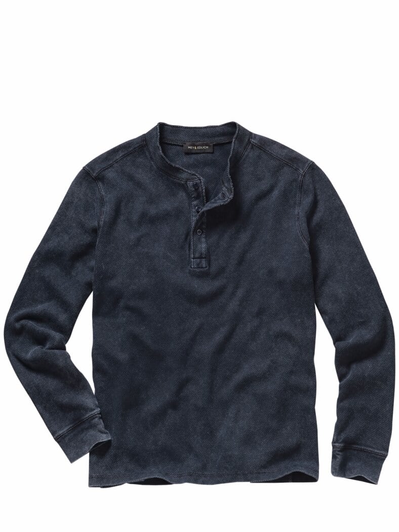 Henley-Shirt grauwal