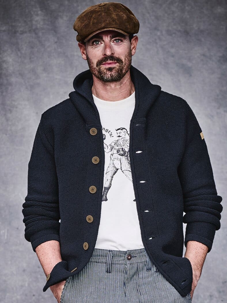 Strickjacke Karl Georg enzianblau